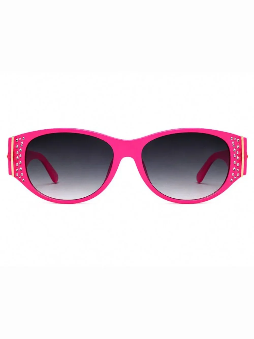 BEBE BBOP-1022CE-664 Women's Pink Wrap Frame/Gray Gradient Lenses Sunglasses